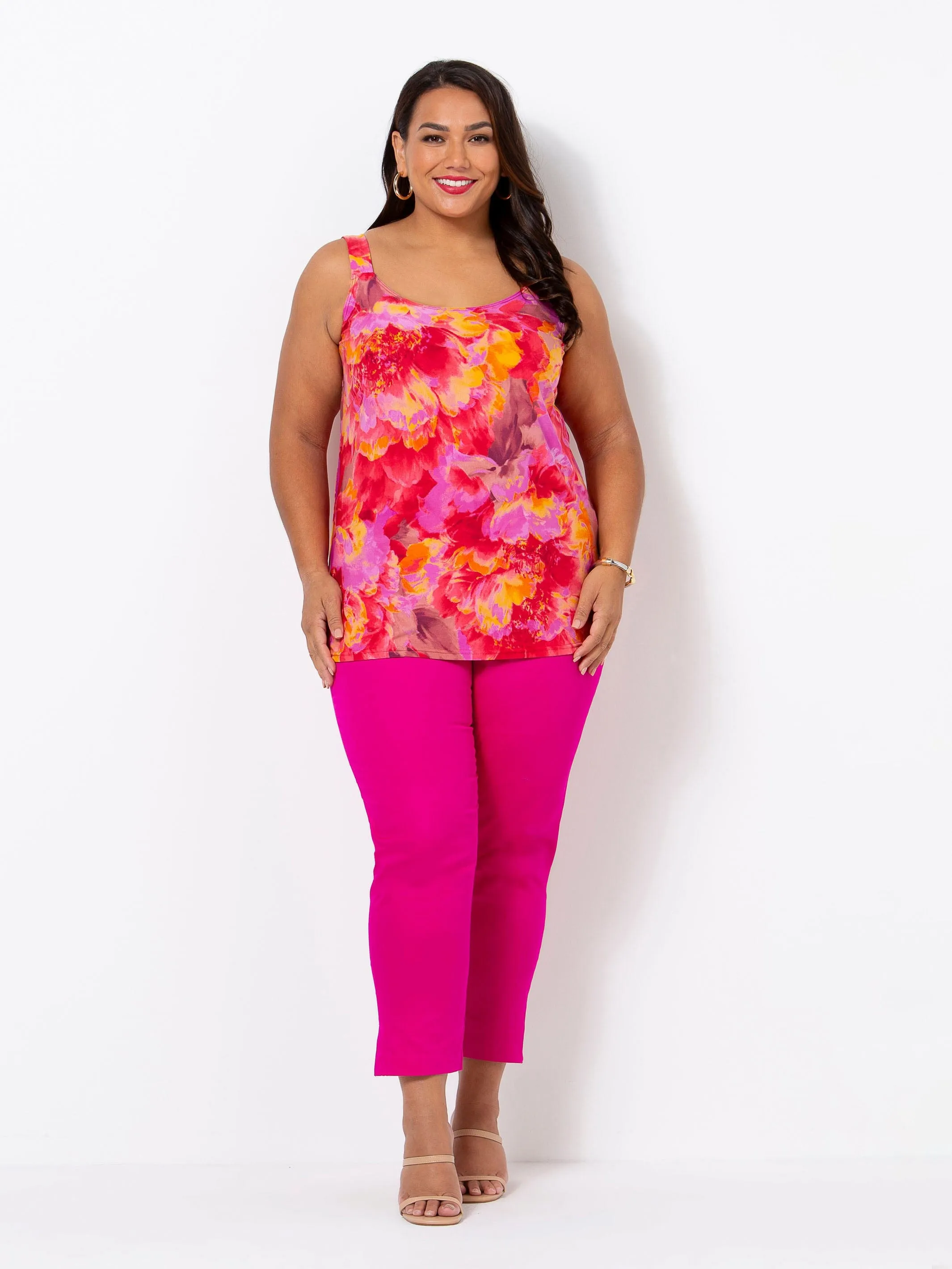 Sunburst Chiffon Top and Cami