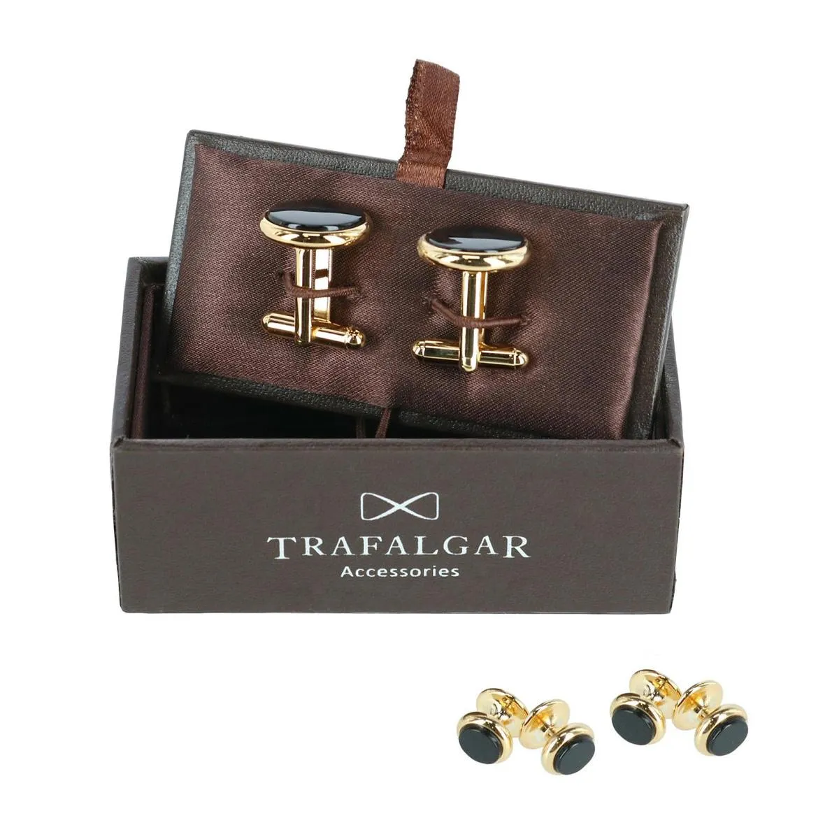 Sutton Genuine Onyx Formal Set (Cufflinks & Tuxedo Studs)