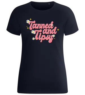 Tanned & Tipsy Design - Basic women's fitted t-shirt