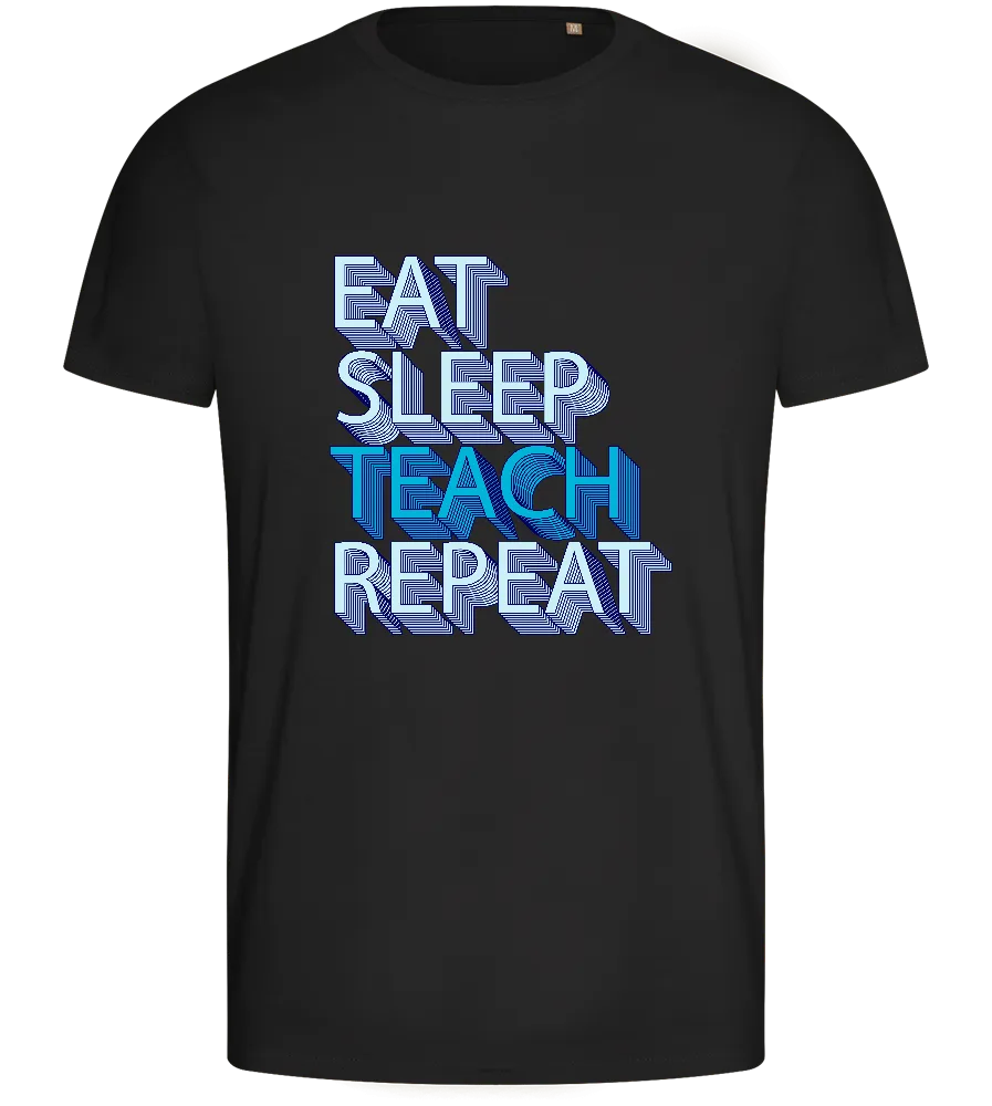 Teach and Repeat Design - Basic men's fitted t-shirt