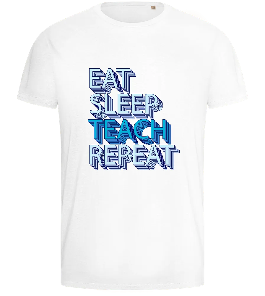 Teach and Repeat Design - Basic men's fitted t-shirt