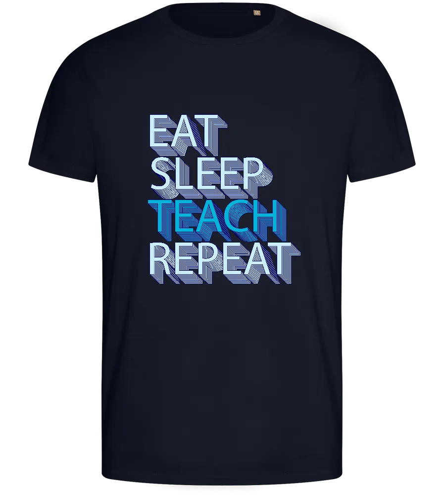 Teach and Repeat Design - Basic men's fitted t-shirt