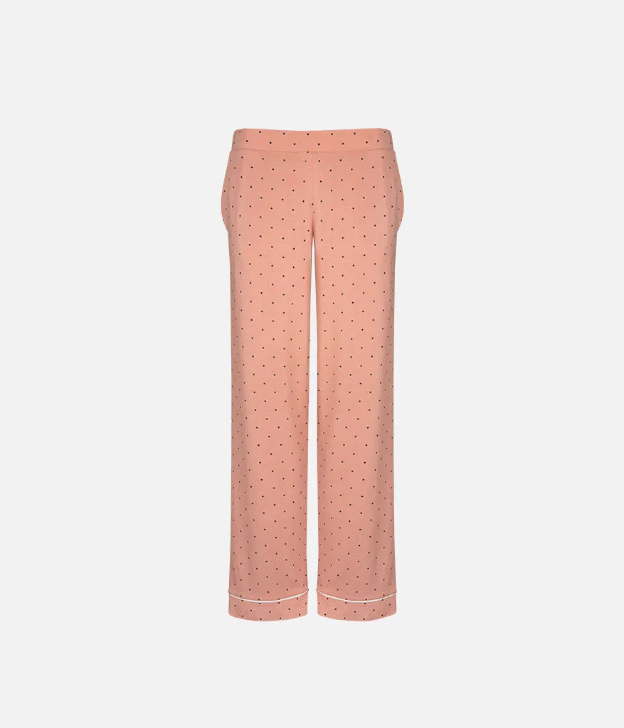 The All-Day Lounge Pant: Pepper Dot/Shell Pink