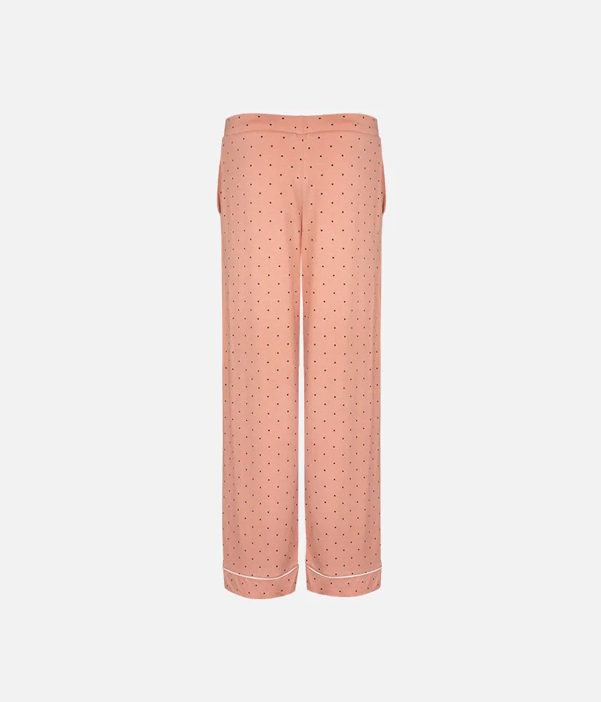 The All-Day Lounge Pant: Pepper Dot/Shell Pink