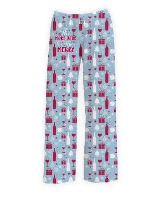 The More Wine, The More Merry Lounge Pants