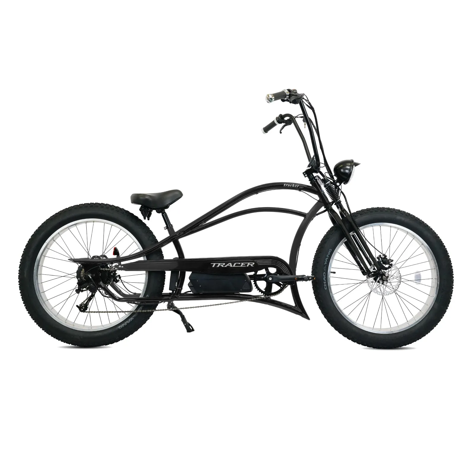 Tracer Tracker DS7 26" 48V/17.5Ah 800W 7 Speed Stretch E-Bike w/ Classic Dual Springer Fork