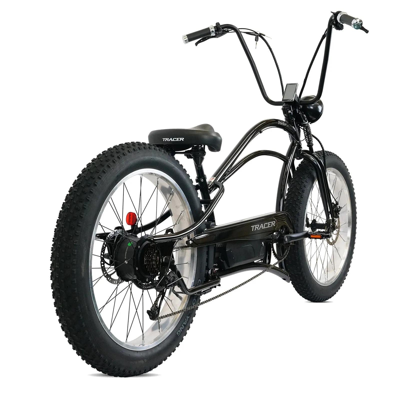 Tracer Tracker DS7 26" 48V/17.5Ah 800W 7 Speed Stretch E-Bike w/ Classic Dual Springer Fork