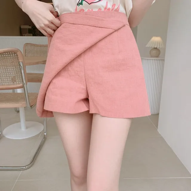 Two piece Suit Summer short sleeve Cotton Plus Size Mini Skirt   Tees