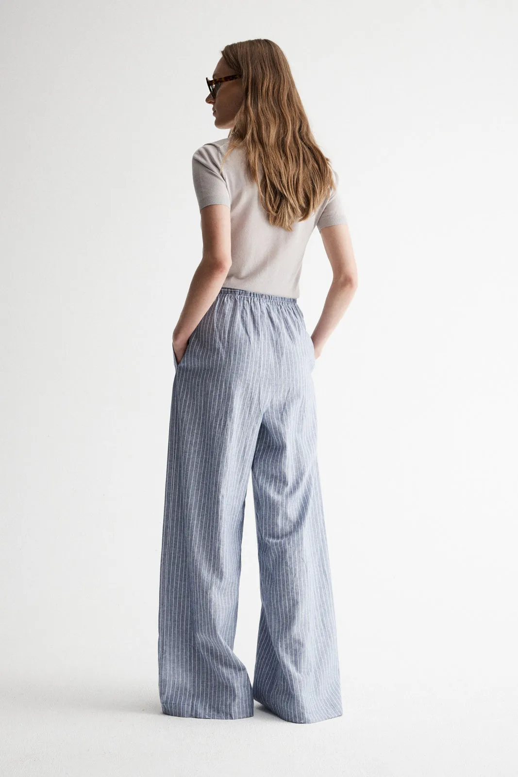 Venice Pant Blue Stripe