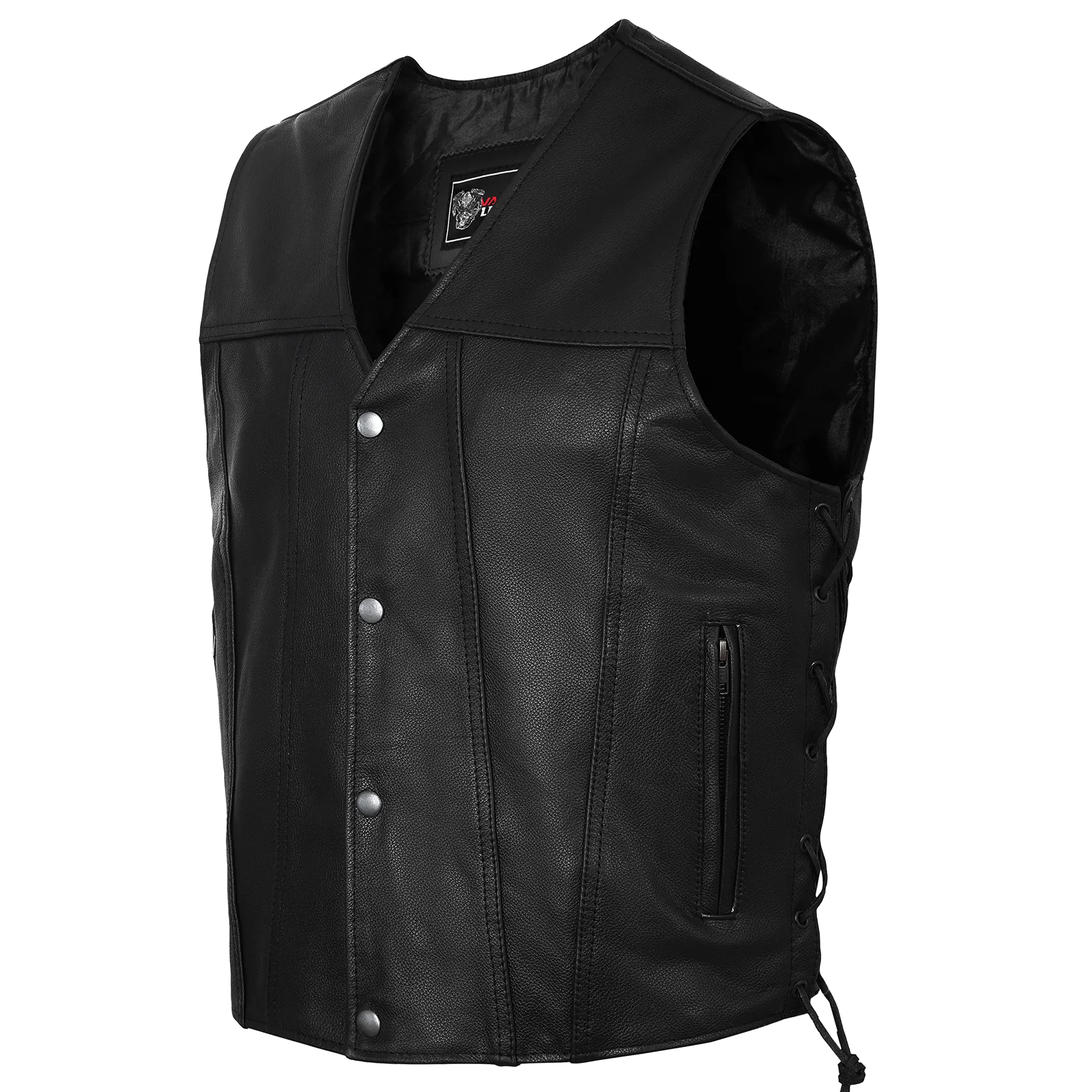 VL915 Men's Premium Ten Pocket Leather Vest