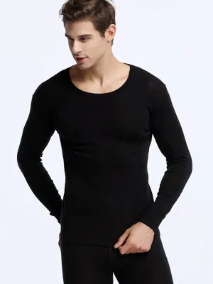 Warm Men's 100% Merino Wool Thermal Underwear Set - SF1060