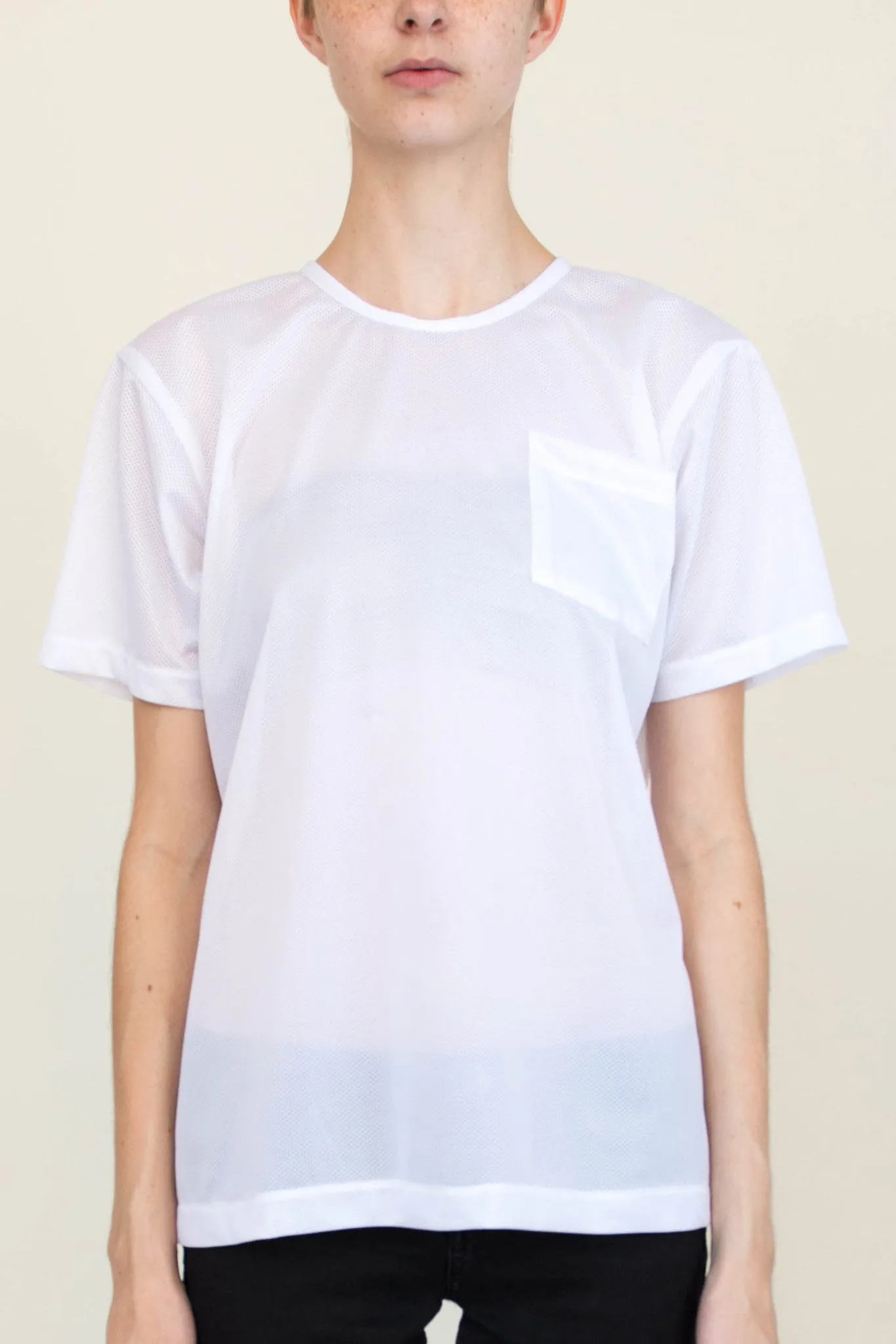 White T-Shirt | Mesh