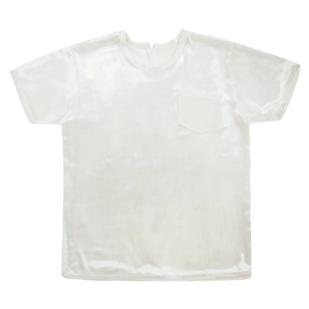 White T-Shirt | Panne Velvet