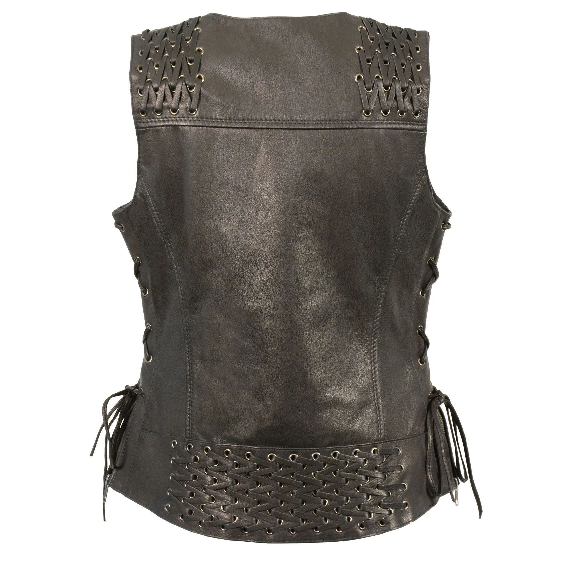 Women's Lightweight Lace to Lace Snap Front Vest